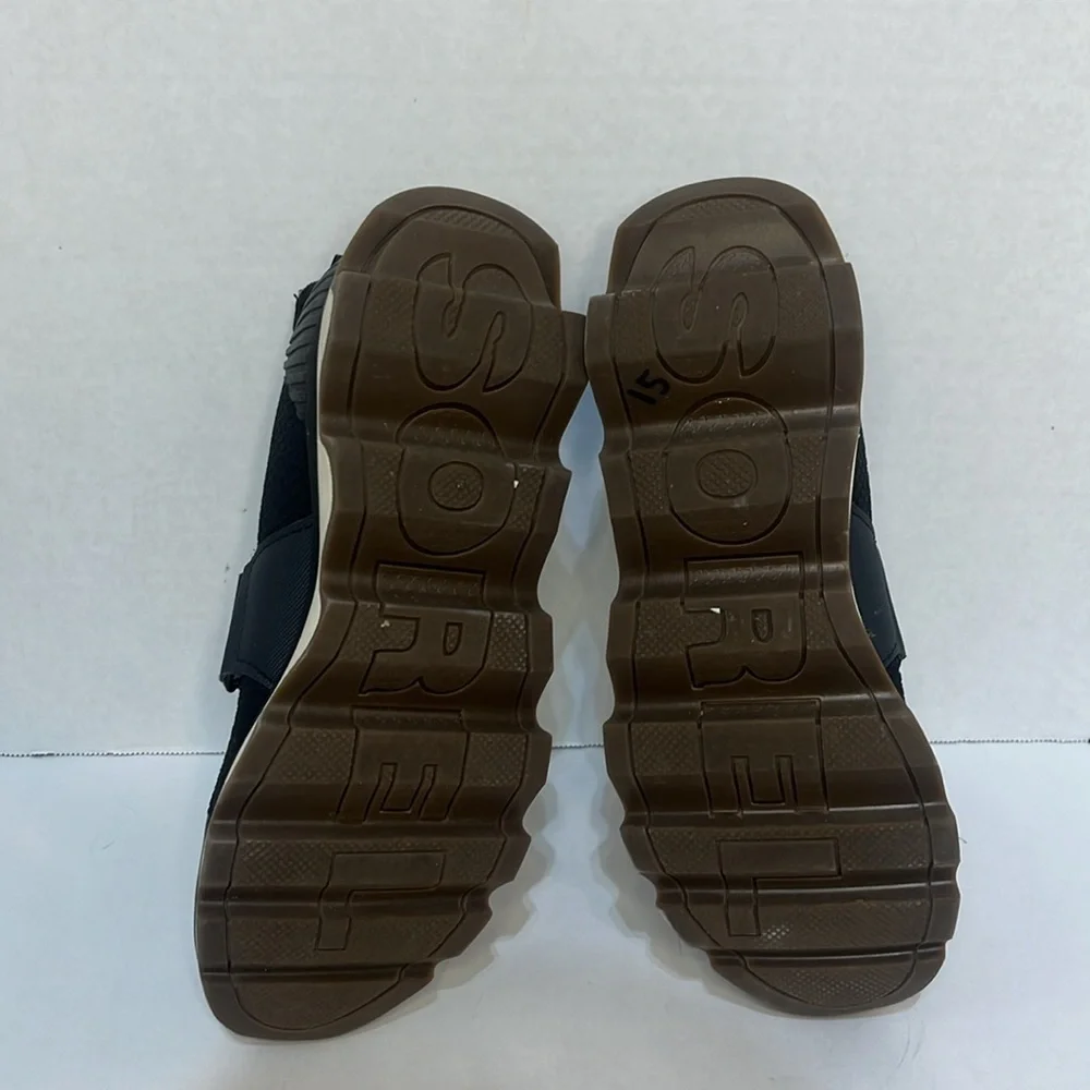 Sorel Womens Kinetic Sneak NL3374-010 Black Slip On Sneaker Shoes US 8.5‎
